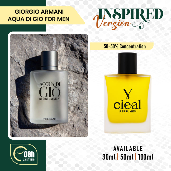 INSPIRED VERSION OF GIORGIO ARMANI – ACQUA DI GIÒ (FOR MEN)