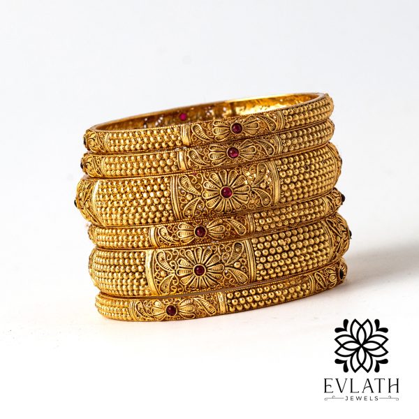 Traditional Antique Bangles - Evlath Jewels