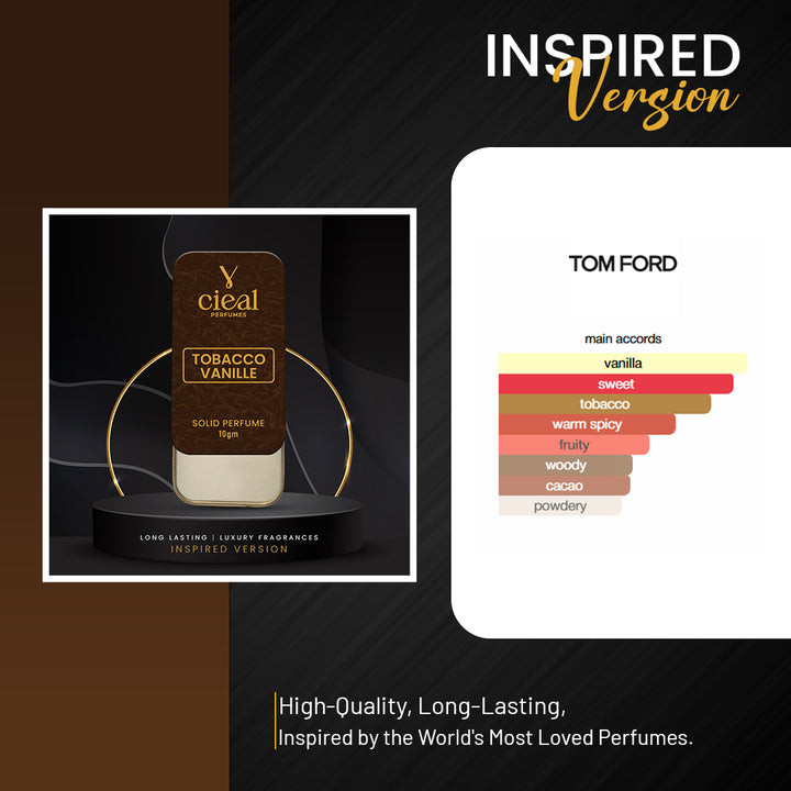 CIEAL SLIDING SOLID PERFUME – SET OF 3-5 INSPIRED BY CREED AVENTUS, CK ONE & TOBACCO VANILLE