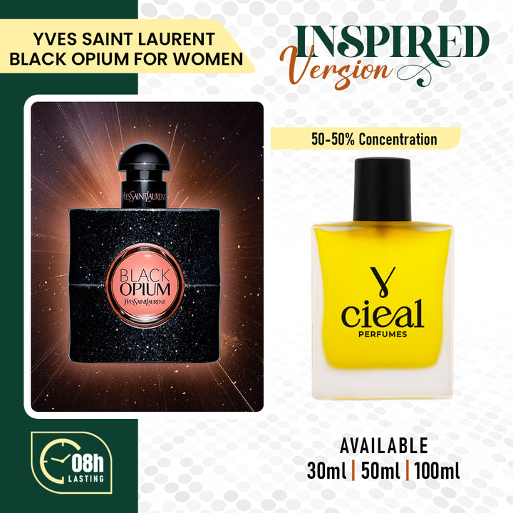 INSPIRED VERSION OF YVES SAINT LAURENT – BLACK OPIUM (FOR WOMEN)